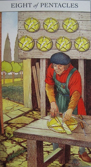 8 пентаклей таро